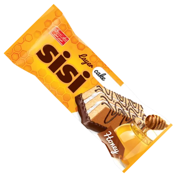 کیک سی سی سه لایه عسلی sisi
