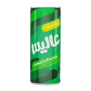 نوشابه قوطی لیمویی 250 میلی‌لیتر عالیس