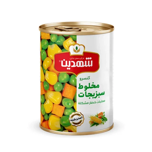 کنسرو مخلوط سبزیجات شهدین